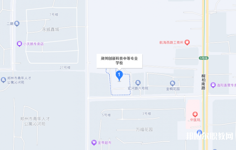 鄭州創(chuàng)新科技中等專業(yè)學(xué)校地址，乘車路線