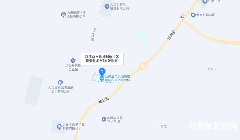 瓦房店市機(jī)械制造中等職業(yè)技術(shù)學(xué)校地址，乘車路線