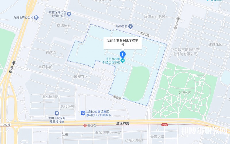 沈陽市裝備制造工程學(xué)校地址，乘車路線